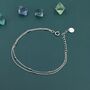 Sterling Silver Minimalist Double Layer Satellite Chain Bracelet, thumbnail 1 of 12