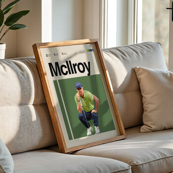 Set Of Three Golf Posters – Mcllroy, Scheffler And Mini Golfers, 7 of 9