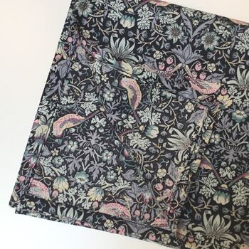 Self Tie Bow Tie In Black William Morris, 4 of 5
