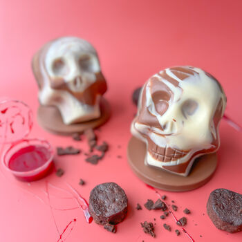 Skull Brownie Bomb With Blood Red Caramel, 2 of 7