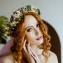 Mollie Colourful Dried Flower Crown Wedding Headband, thumbnail 2 of 3