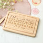 Personalised First Home Chopping Board Gift For Couple, thumbnail 1 of 7