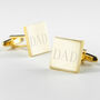 Personalised Luxury Square Cufflinks, thumbnail 1 of 8