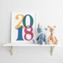 Personalised Year Print Colourful Wall Art, thumbnail 5 of 5