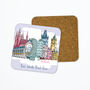 Personalised Prague Skyline Coaster, thumbnail 2 of 3