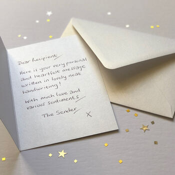 Funny Good Luck Card In Gold Foil, 2 of 2