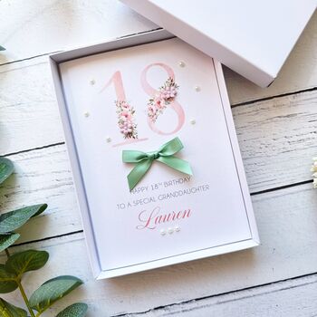 Personalised 18th Birthday Card In Pink, 4 of 12