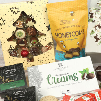 Large Christmas Hamper Filled With Luxury Chocolate Treats. The Perfect Festive Gift, 2 of 4