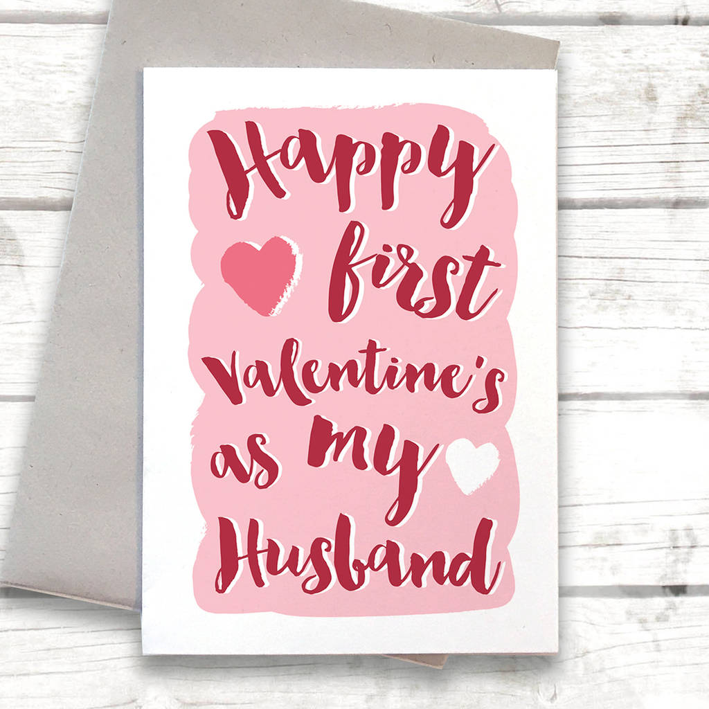 First Valentine's As My Husband Card By Alexia Claire ...