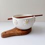 Handmade Ceramic Ramen Noodle Bowl With Daises, thumbnail 1 of 8