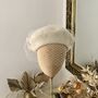 Ivory Beret With Optional Veil And Accessories, thumbnail 4 of 12