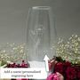Engraved August Birth Flower 'Poppy' Vase, thumbnail 4 of 7