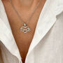 Heart Infinity Charm Necklace, thumbnail 1 of 9