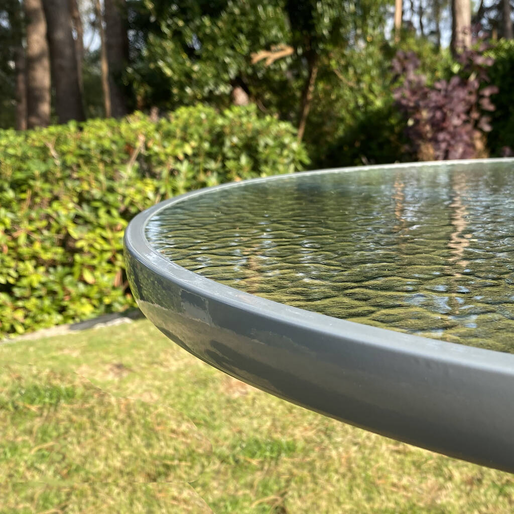 Tresco Glass Top Garden Table By Garden Selections