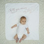 Personalised Will You Marry Me Baby Blanket, thumbnail 2 of 5