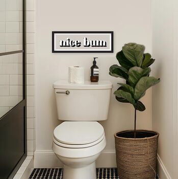 Nice Bum Framed Typography Print, 2 of 12