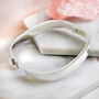 Polished Oval Sterling Silver Solid Bangle Bracelet, thumbnail 1 of 5