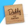 Personalised Daddy The Hero Coaster, thumbnail 3 of 6