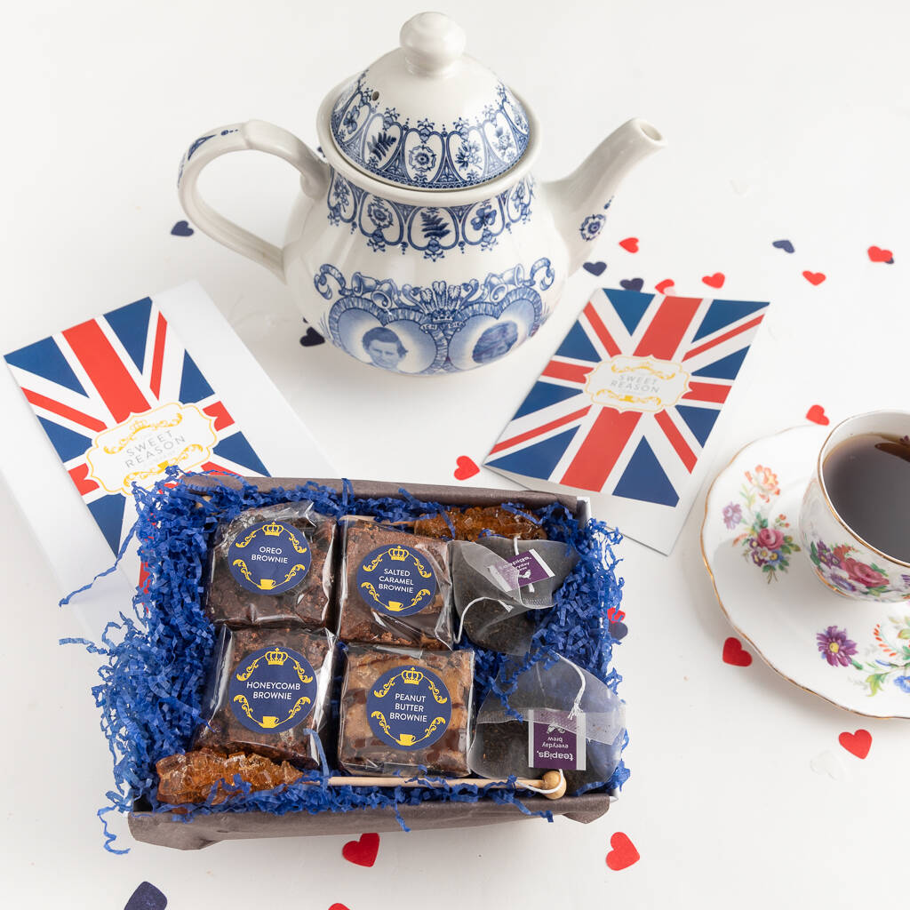 'British' Vegan Brownies Afternoon Tea For Two Gift, 1 of 9