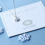 Snowflake Sterling Silver Necklace, thumbnail 2 of 9