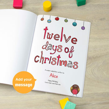 Personalised 12 Days Of Christmas Book, 6 of 6