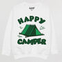 Happy Camper Boys' Camping Slogan Sweatshirt, thumbnail 5 of 5
