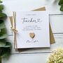 Handmade Teacher Card, thumbnail 1 of 3