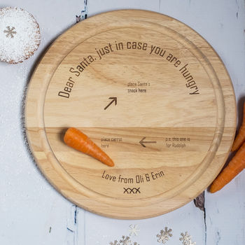 Personalised Santa And Rudolph Plate, 2 of 4