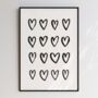 Love Hearts Print, thumbnail 3 of 6