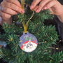 Rainbow Cat Christmas Tree Bauble, thumbnail 5 of 5