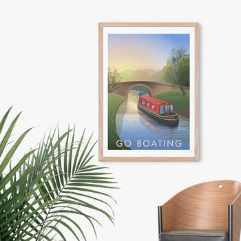 Go Boating Travel Poster Art Print, 4 of 8