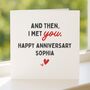 'Then I Met You' Wife Romantic Card For Anniversary, thumbnail 1 of 7
