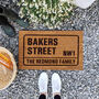 Personalised London Street Sign Doormat New Home Gift, thumbnail 1 of 2