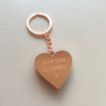 Rose Gold 'Love You Mummy' Keyring ~ Boxed, 2 of 3