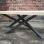 Reclaimed Industrial Spider Pedestal Dining Table, thumbnail 2 of 3