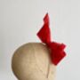 Sculptural Red Bow Fascinator 'Ava', thumbnail 6 of 11