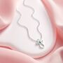 Birthstone Guardian Angel Necklace For Girls | Sterling Silver Birthstone Pendant | Christening Or Birthday Gift | 12 Styles, thumbnail 12 of 12
