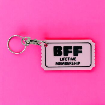 Arcade Ticket Funny And Offensive Novelty Keyrings, 6 of 10