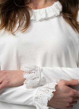 Alexia Ivory Broderie Anglaise Sweatshirt, 3 of 3