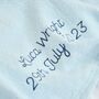 Personalised Baby Blue Cellular Blanket, thumbnail 2 of 5