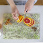 Personalised Vintage Map Glass Chopping Board, thumbnail 8 of 9