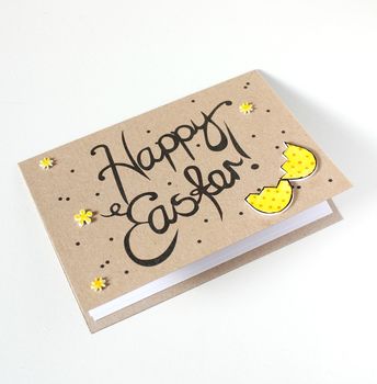 Happy Easter Card, Hand Lettered Card With Easter Eggs, 8 of 8
