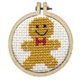 I Love You From My Head To My Dough Christmas Mini Matchbox Cross Stitch Kit, thumbnail 3 of 5