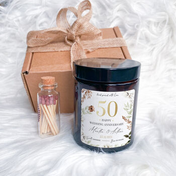Couples Wedding Anniversary Candle Gift, 2 of 7