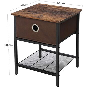 Two Side Tables End Tables Nightstands With Drawer, 8 of 9