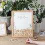 Wildflowers Wedding Drop Top Frame Guest Book, thumbnail 2 of 3