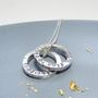Personalised Mini Circles Necklace, thumbnail 2 of 4