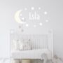 Owl Name Fabric Wall Stickers, thumbnail 1 of 6
