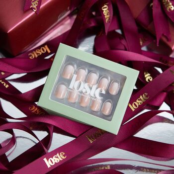 Loste Reusable Press On Nails Gift Set, Perfect Stocking Filler: Brown Sugar, 4 of 5