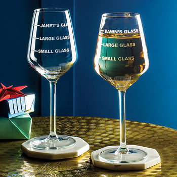 Personalised Drinks Measure Wine Glass, 10 of 12